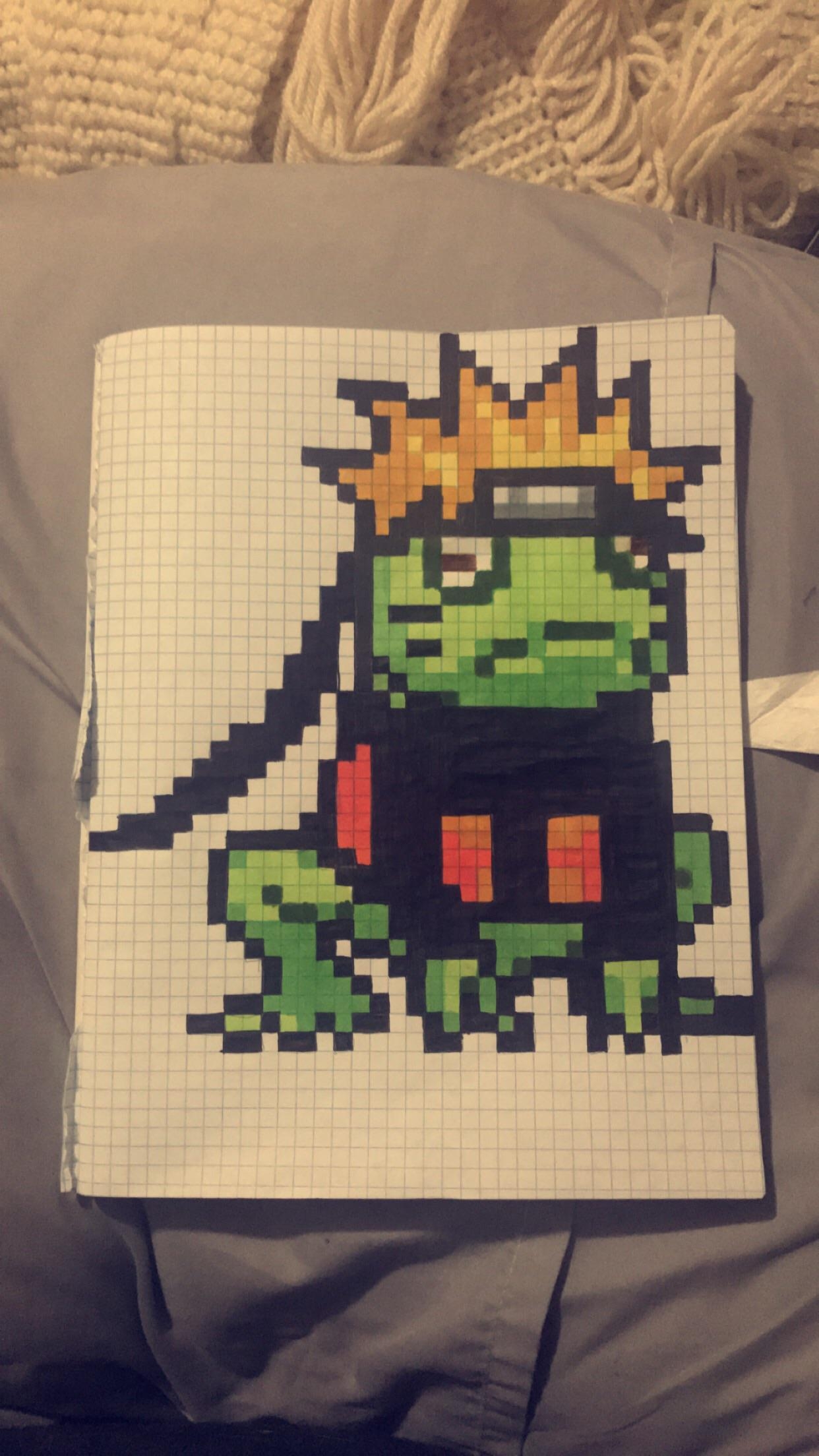 Graph Paper Green Art