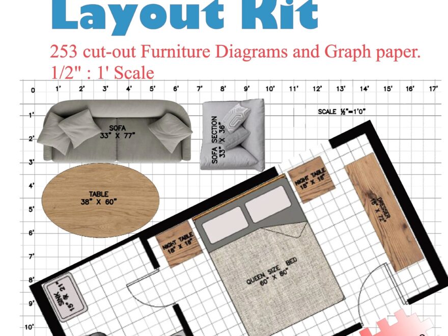 Interior Design Furniture Layout Kit Room Furniture Layout Modern Interior Design House Plan Modern House Plan House Design Template Etsy