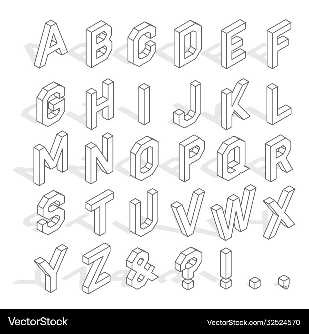 Letters On Isometric Graph Paper Letters On Isometric Graph Paper