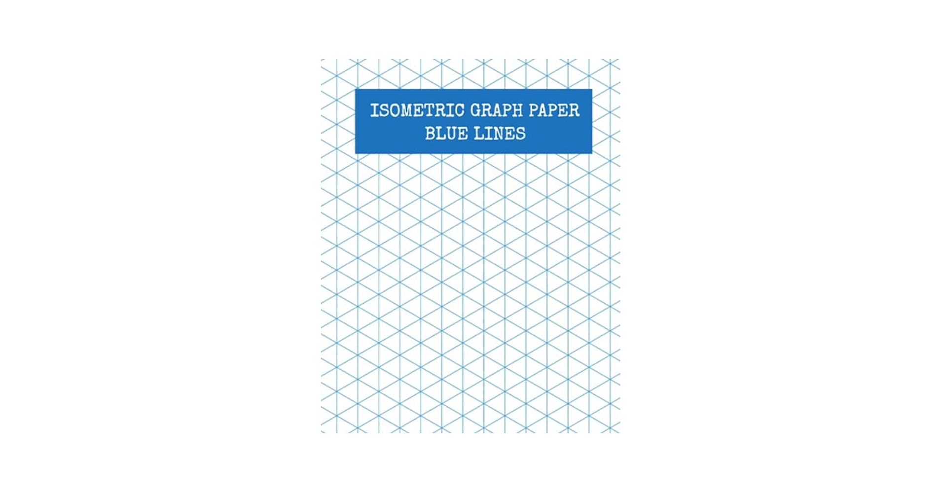 Isometric Graph Paper Blue