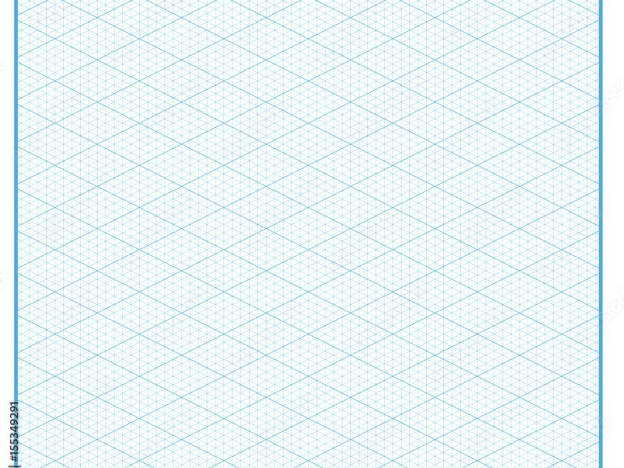 Isometric Graph Paper Layout With 26 57 Degree Background Stock Vector Adobe Stock