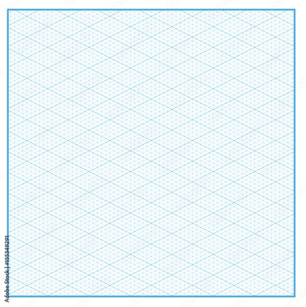 Isometric Graph Paper Layout With 26 57 Degree Background Stock Vector Adobe Stock