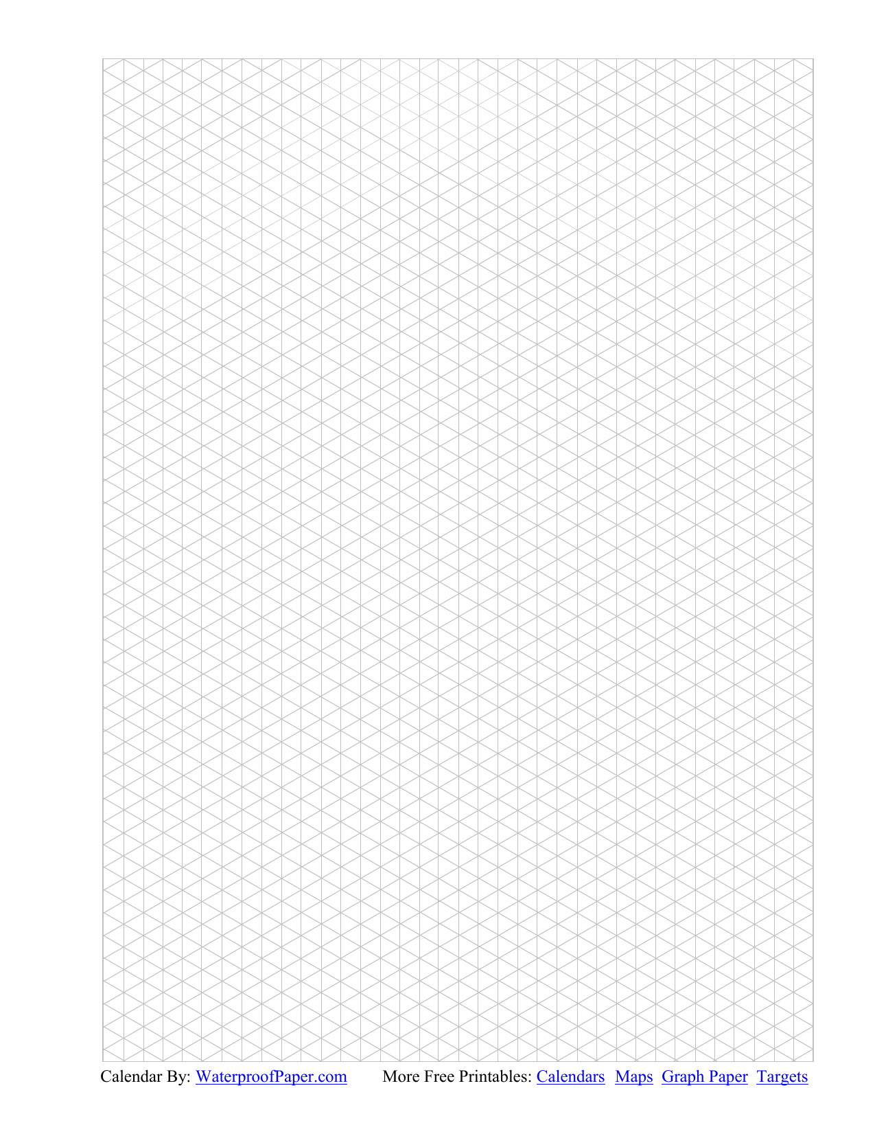 Isometric Graph Paper Printable