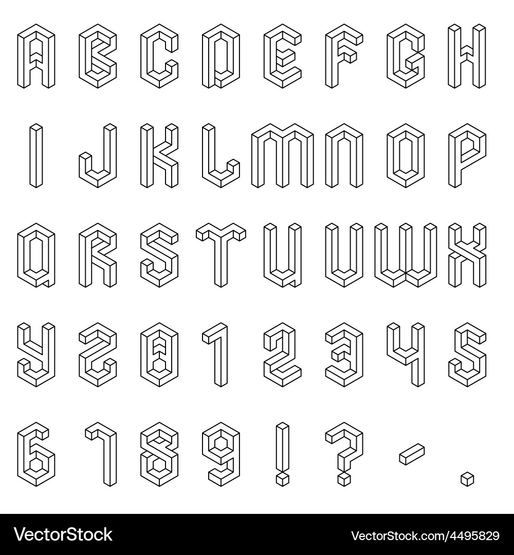 Isometric Grid Alphabet Vector Images 39 Isometric Grid Alphabet Vector Images 39