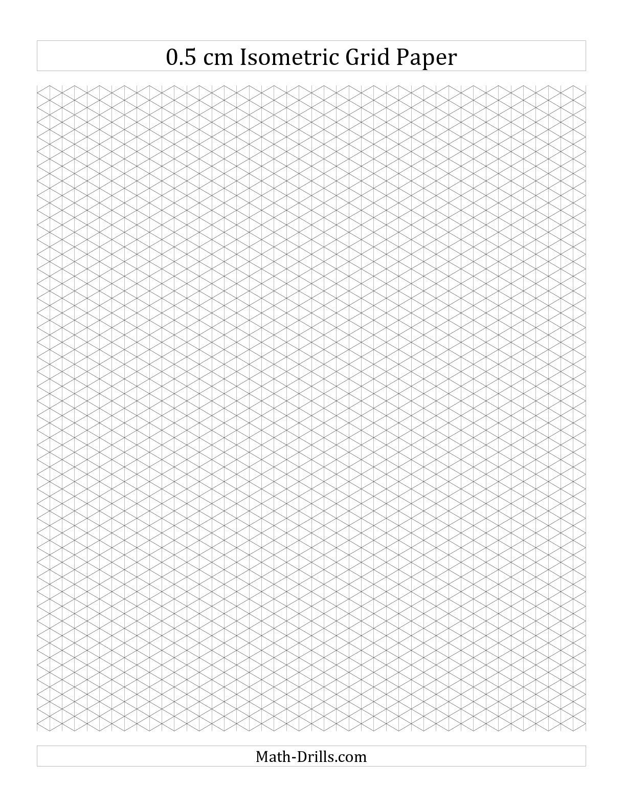 Isometric Grid Paper 10 Free PDF Printables Printablee