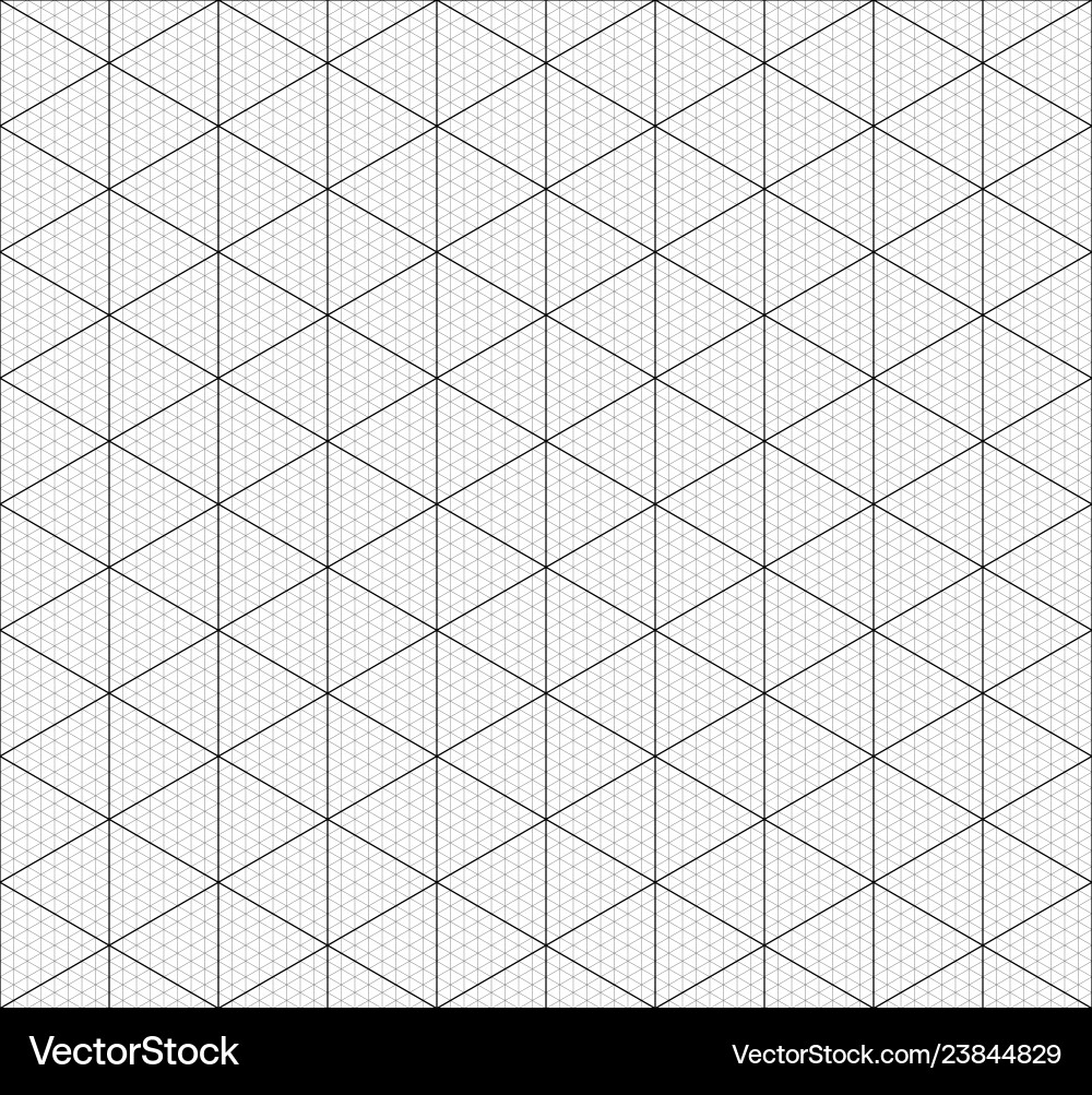Isometric Grid Paper Background Royalty Free Vector Image