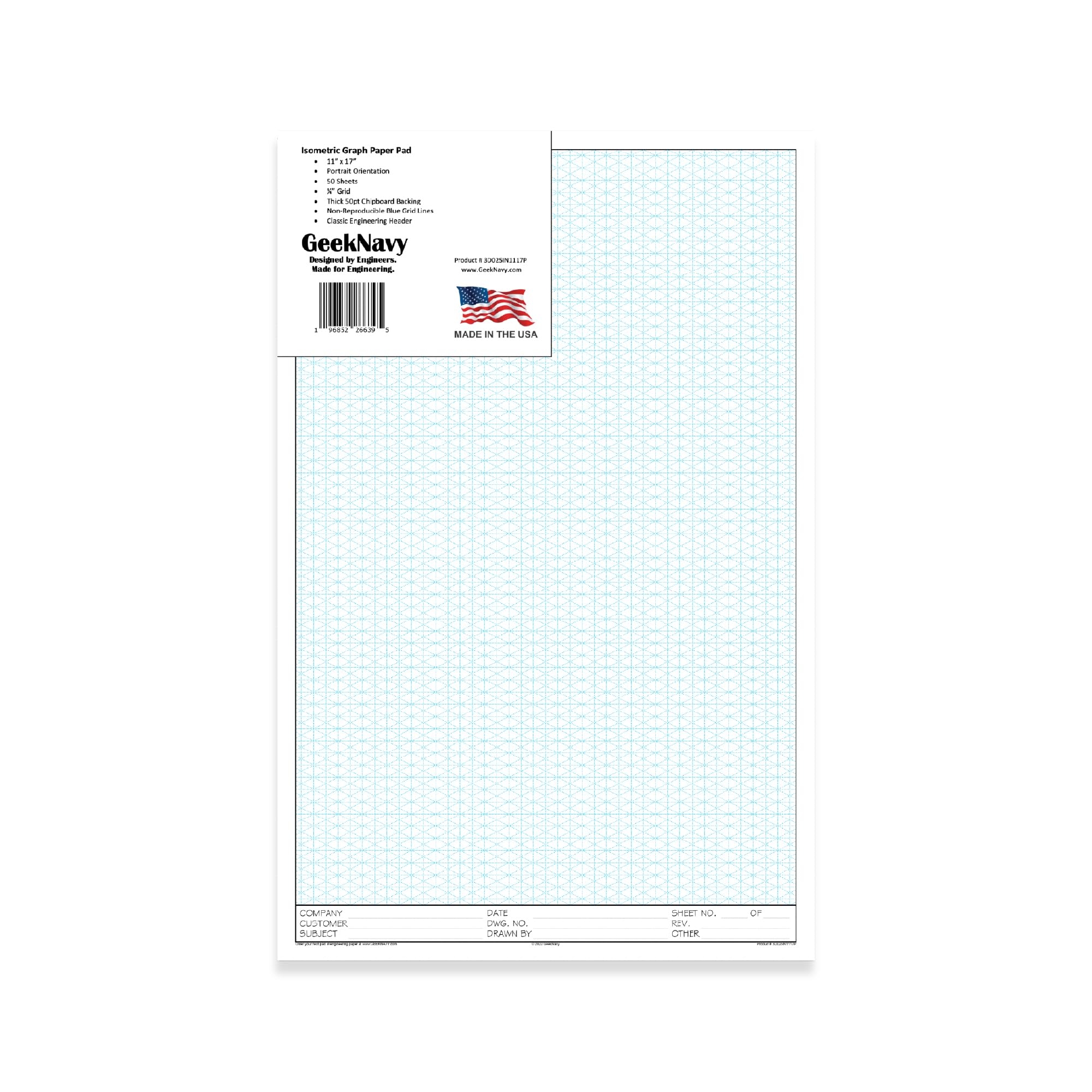 Isometric Graph Paper 11x17 Downloadable