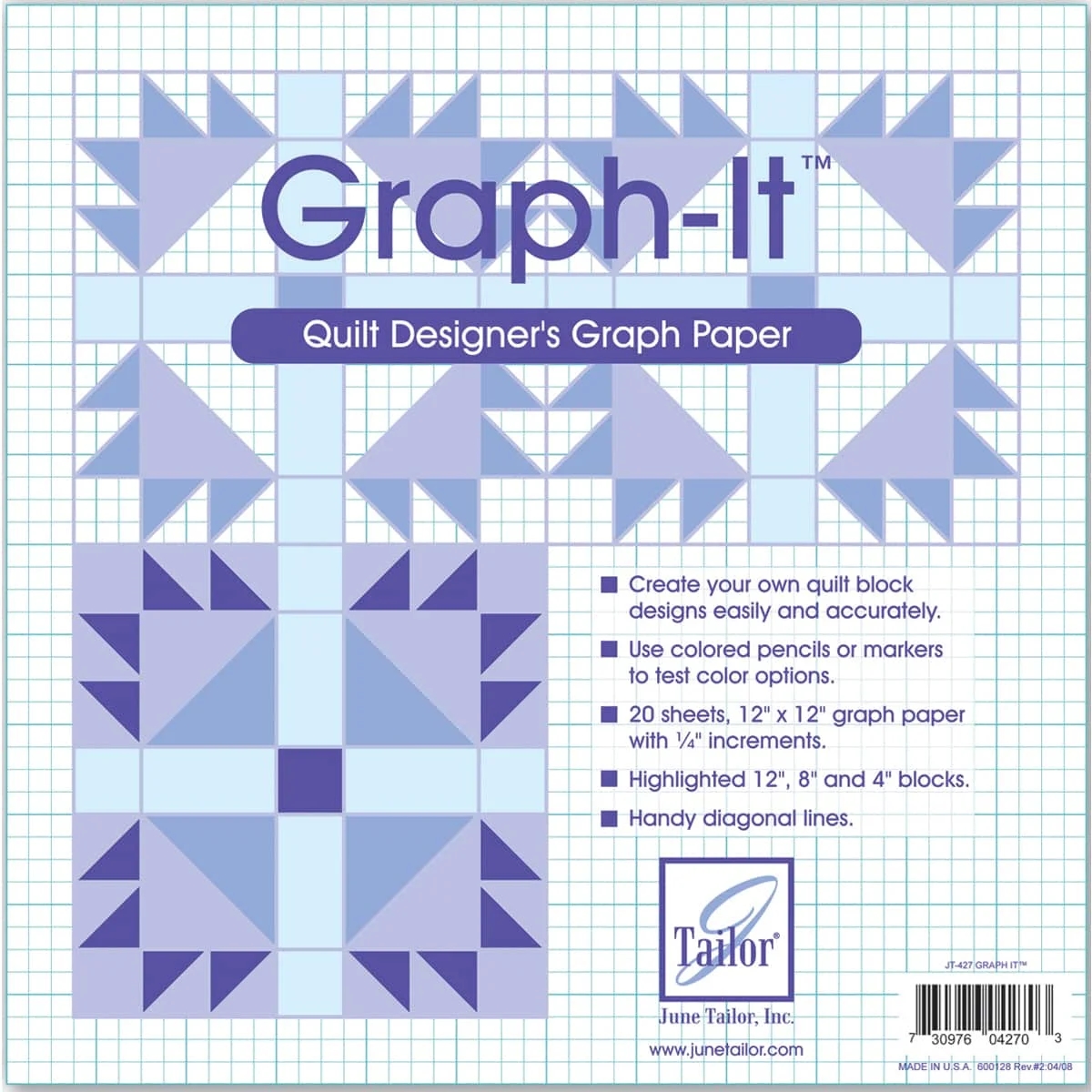 June Tailor Graph It Graph Paper 12 By 12 Inch 20 Per Package Walmart