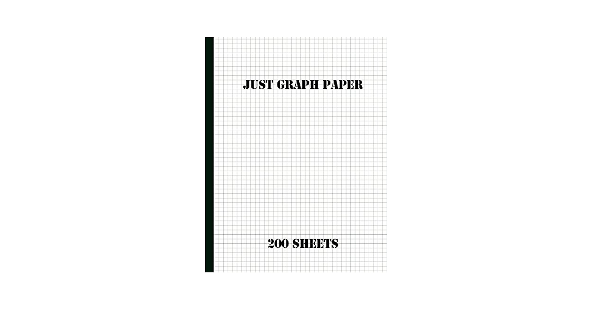 Just Graph Paper 200 Sheets 4x4 Grid Paper Catman Notebooks 9781977641199 Amazon Books