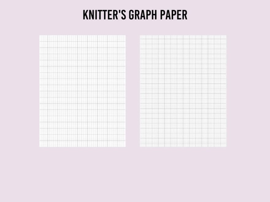 Knitter s Graph Paper Etsy