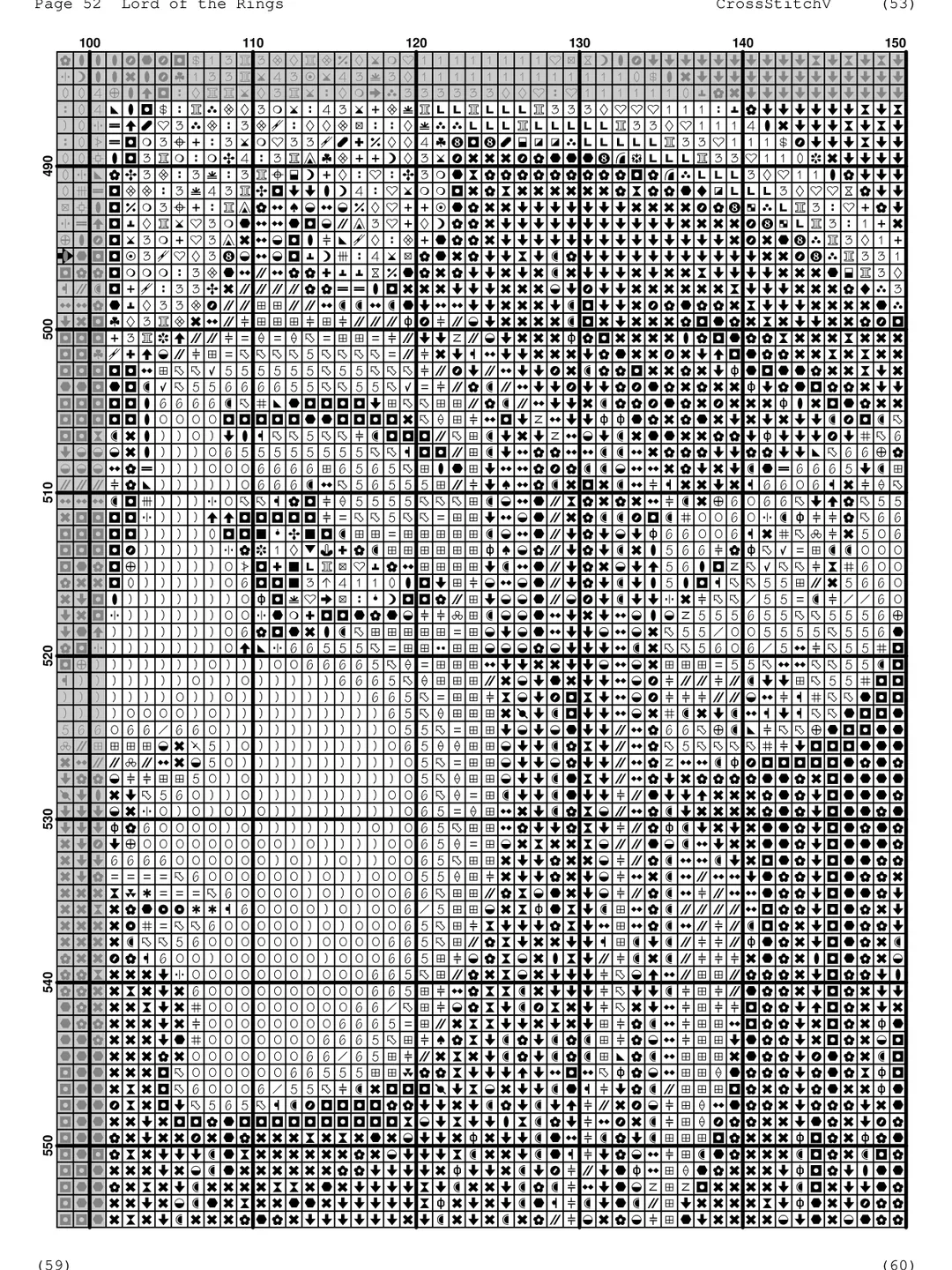 Lord Of The Rings Cross Stitch Pattern Hobbit Cross Stitch Pattern Lord Of The Rings Stained Glass Printable PDF 5 00 Buy Online With Delivery