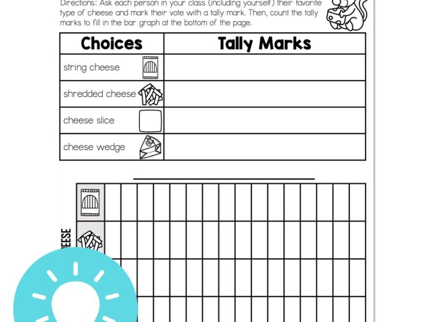 Lucky To Learn Math 1st Grade Lesson 9 12 Bar Graphs Mini Lesson Class Survey Cheese Please Lucky Little Learners
