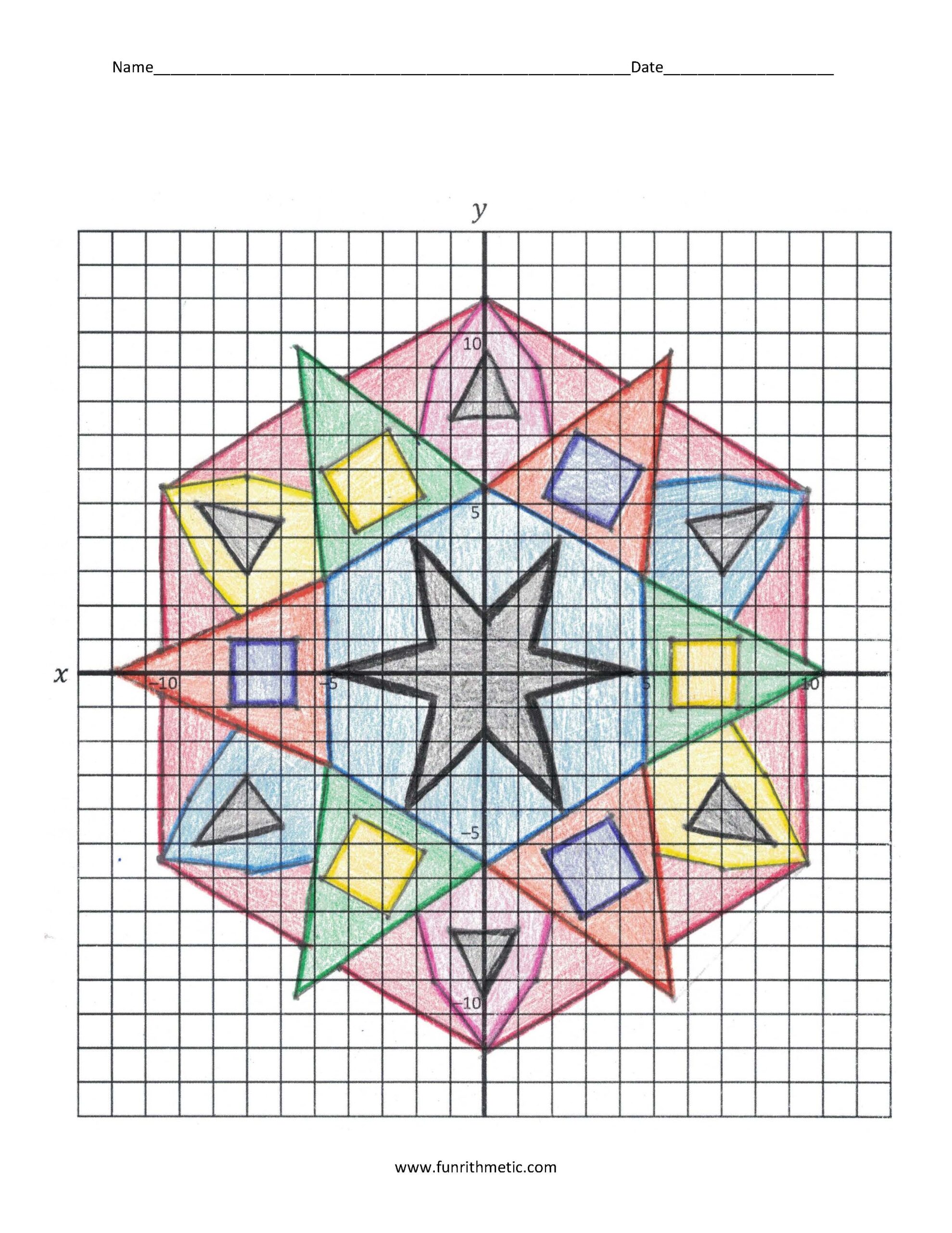 Mandala Coordinate Graphing Picture 2 Funrithmetic