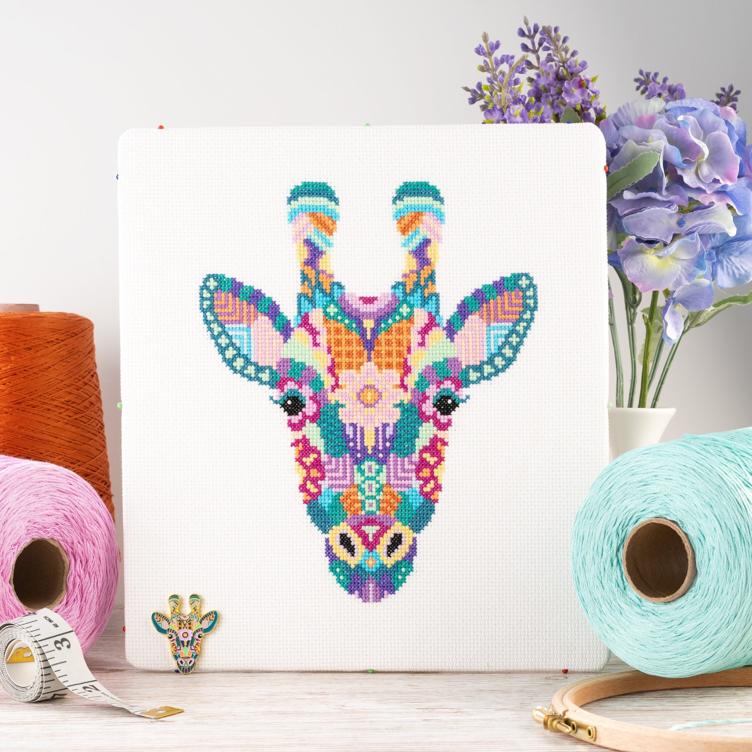 Mandala Giraffe Cross Stitch Pattern Geometric Cross Stitch Animal Cross Stitch Beginners Cross Stitch Fun Cross Stitch PDF Etsy