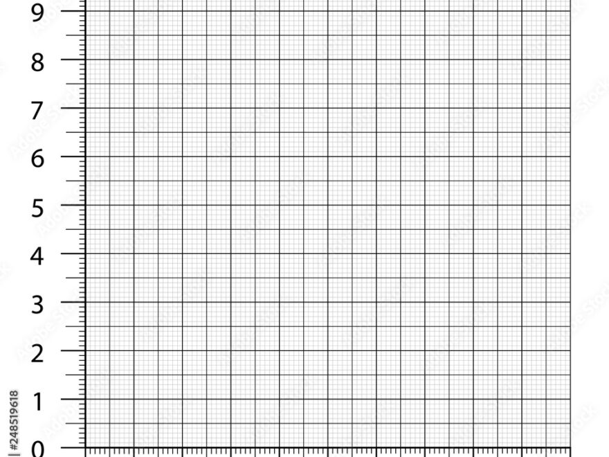 Measured Grid Graph Plotting Grid Corner Ruler With Sets Of Measurement Numbers Isolated On The White Background Vector Graph Paper Template Background Stock Vector Adobe Stock