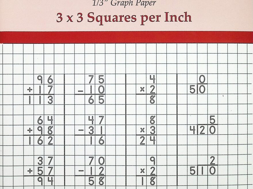 Memoria Math Notebook 1 3 Graph Paper