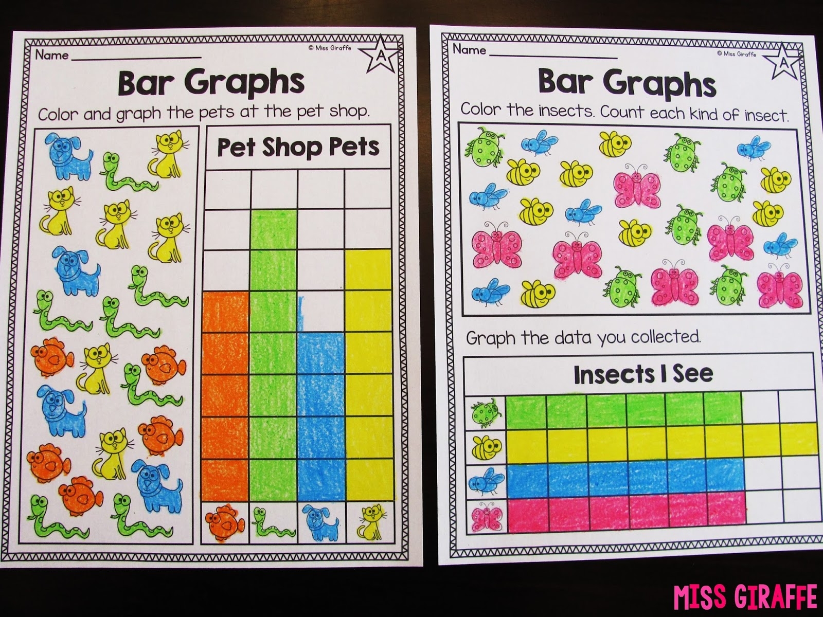 Miss Giraffe s Class Graphing And Data Analysis In First Grade