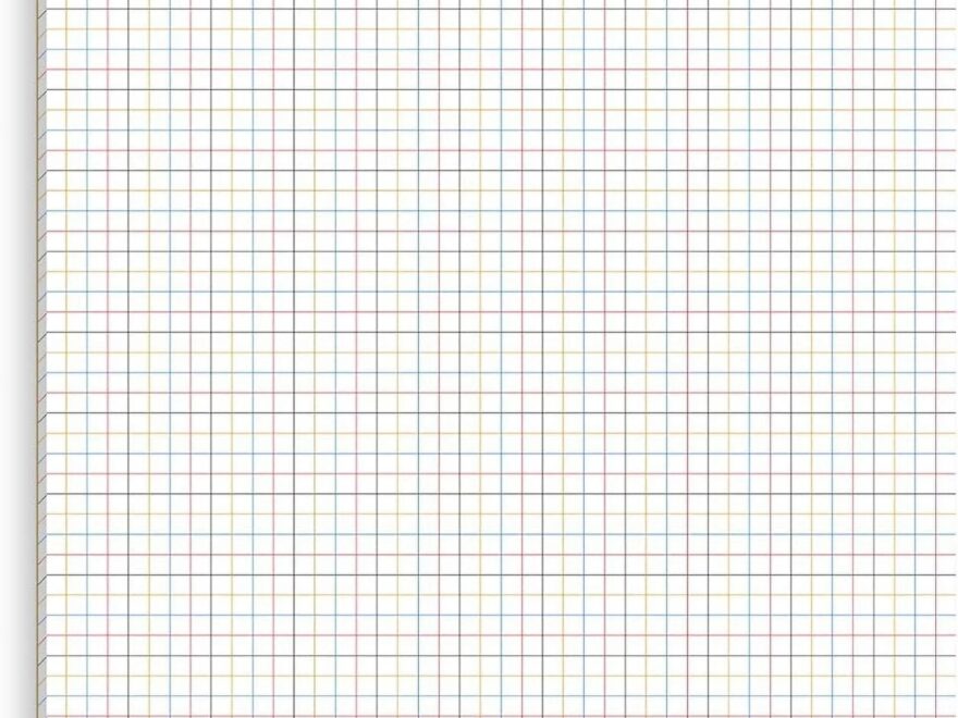 Mr Pen 4x4 17 x11 Graph Paper Colored Lined 22 Sheets Walmart