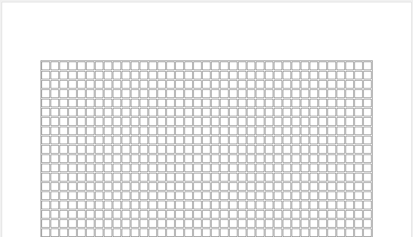 MS Word How To Create A Grid With Many Small Checkboxes Super User