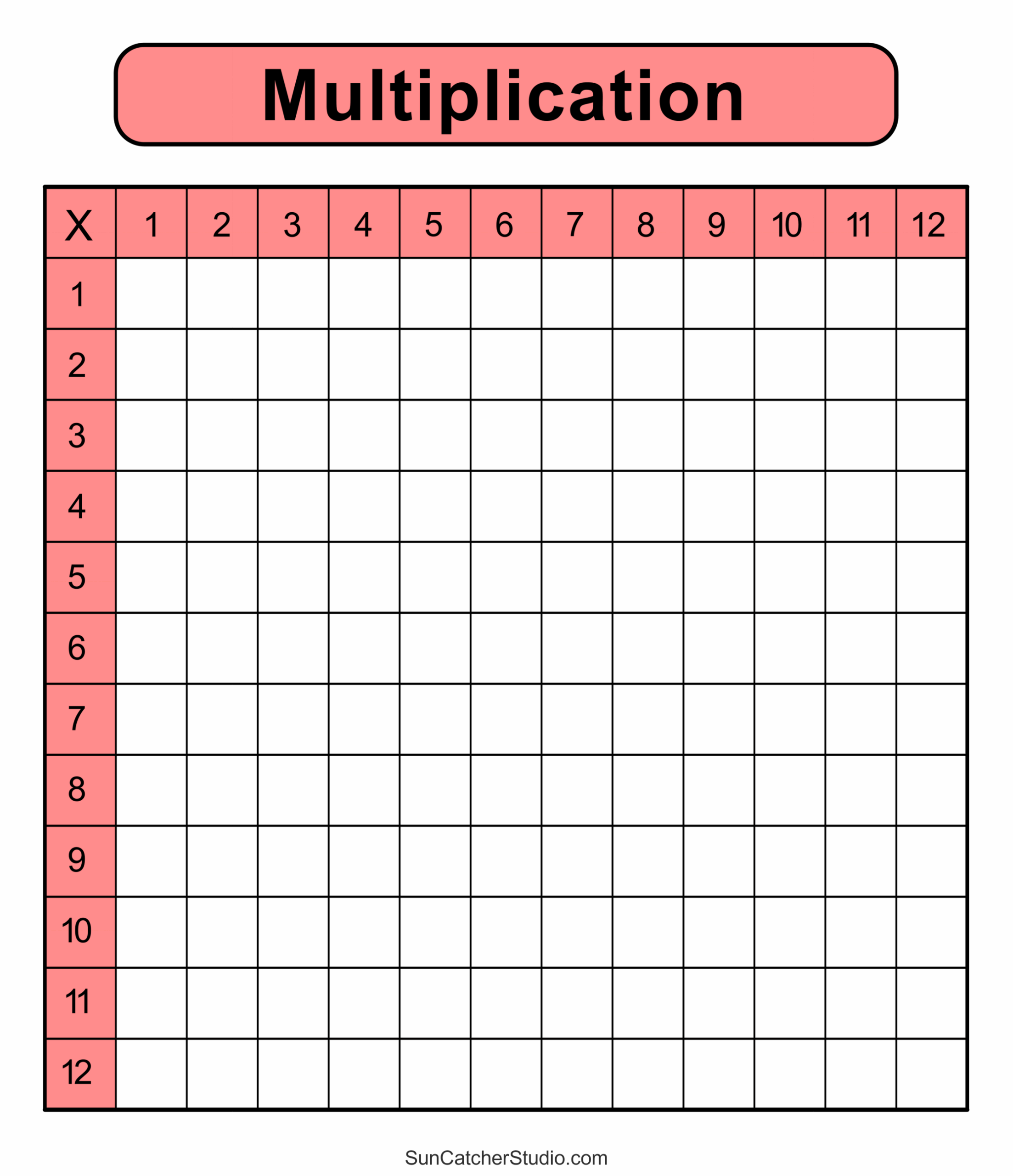 Free Printable Table Graph Template