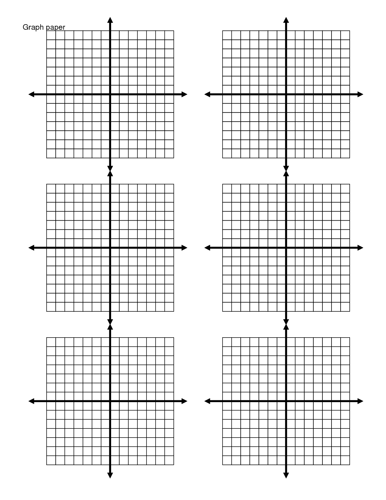 6 Square Graph Paper