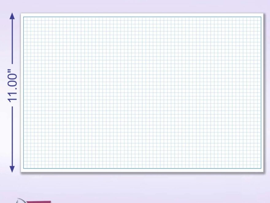 Next Day Labels 11x17 Quadrille Grid Blueprint And Graph Paper For Engineering And Drafting 5 Pads 50 Sheets Per Pad Walmart Business Supplies