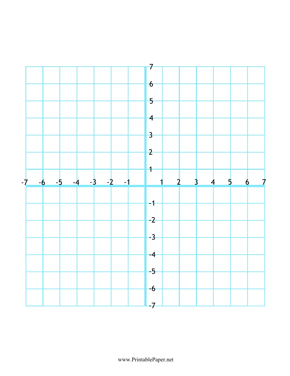 Coordinate Plane Graph Paper Free