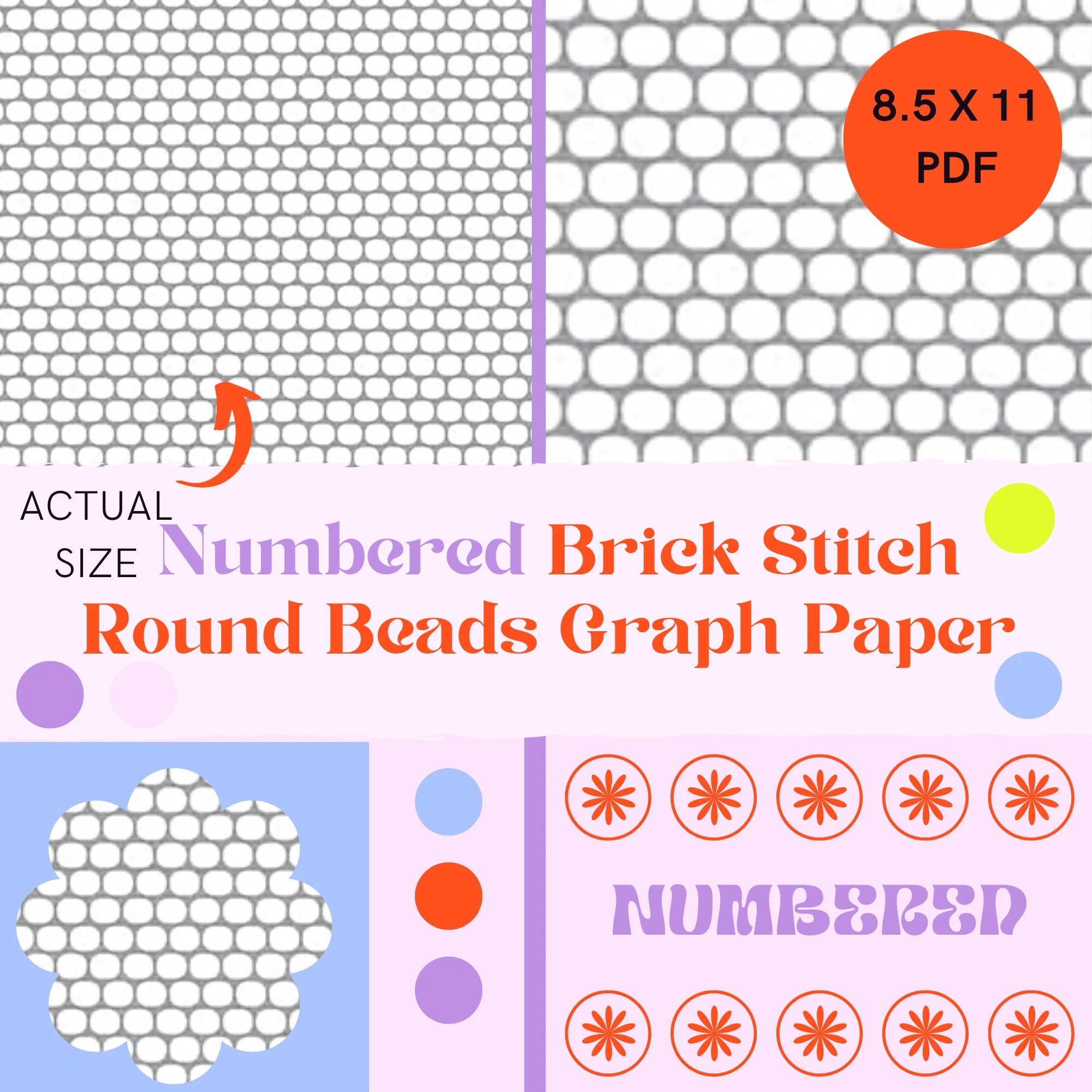 Beading Graph Paper Size 11 Beads