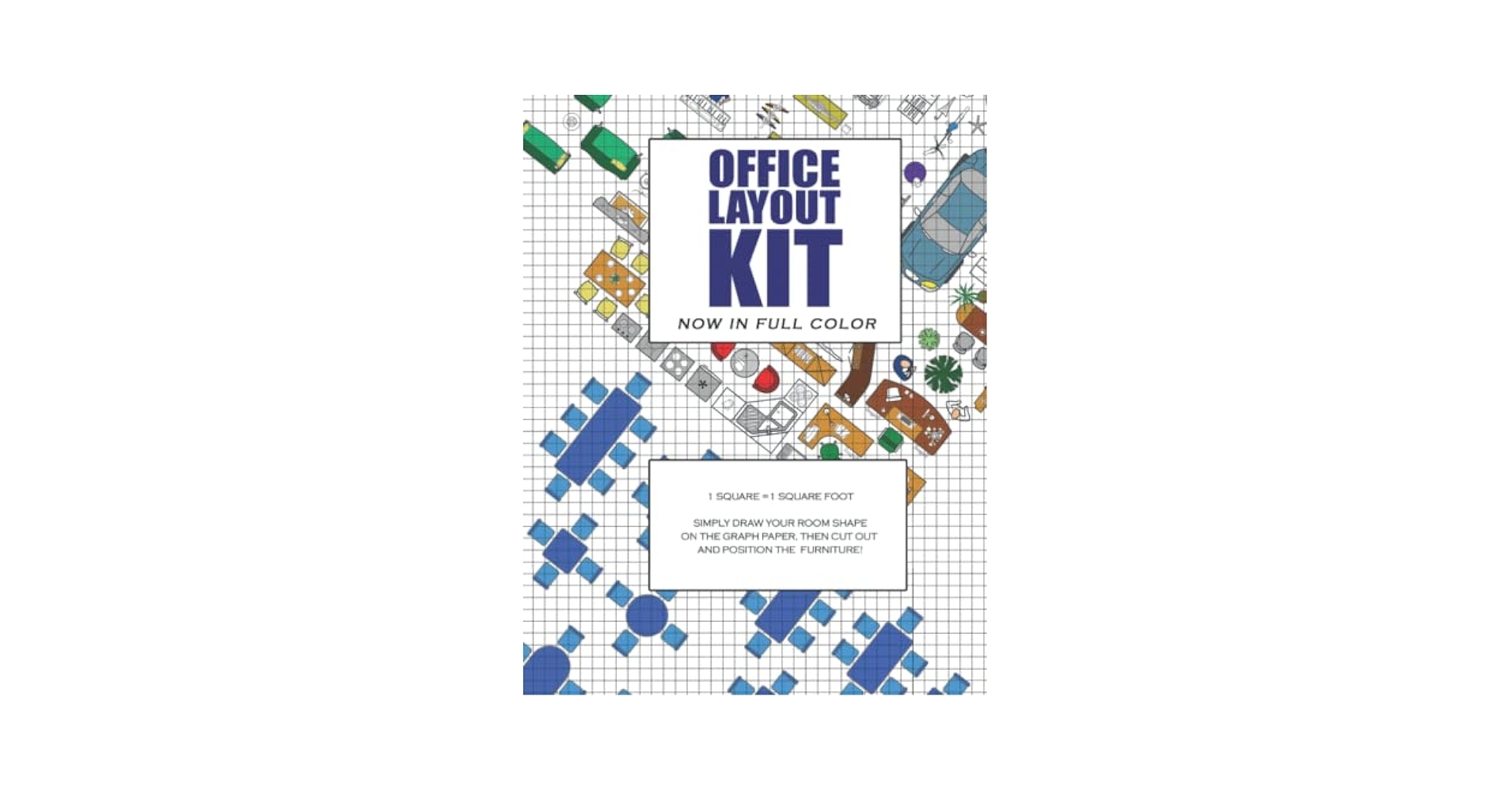 Office Layout Kit Interior Design Graph Paper In Full Color The Perfect Furniture Lay Out Planner For Offices Plan Your Interior Designs Using And Office Furniture To Cut Out And