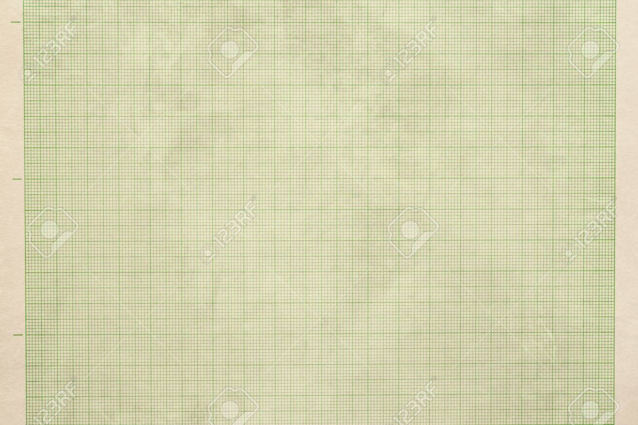 Vintage Graph Paper Green