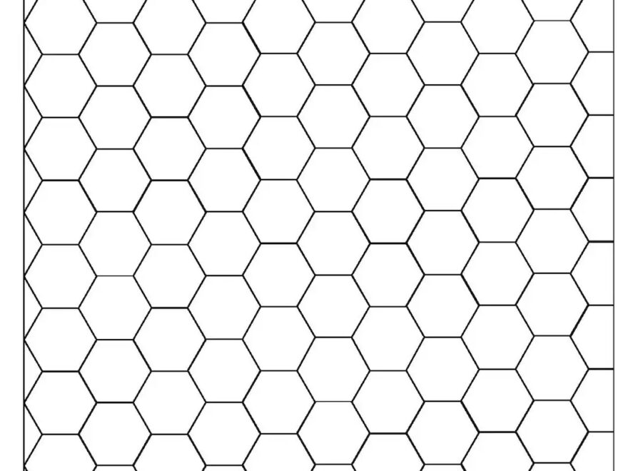 One Inch Hex Graph Paper Etsy