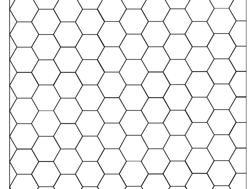 One Inch Hex Graph Paper Etsy