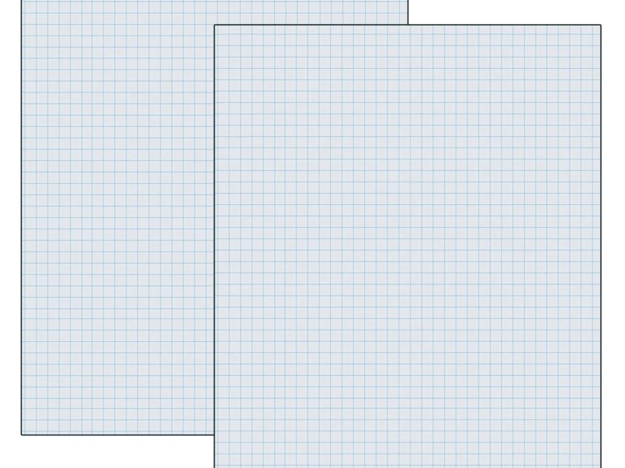 Pacon Graphing Paper White 1 4 Quadrille Ruled 8 1 2 X 11 500 Sheets Per Pack 2 Packs Walmart