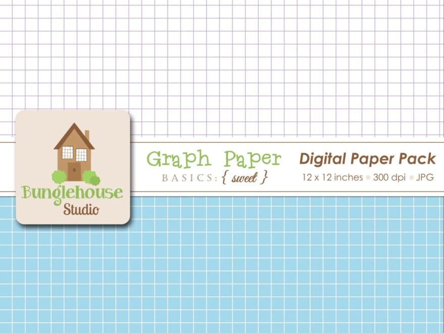 Pastel Digital Graph Paper Grid Paper Pack Instant Download Commercial Use Etsy