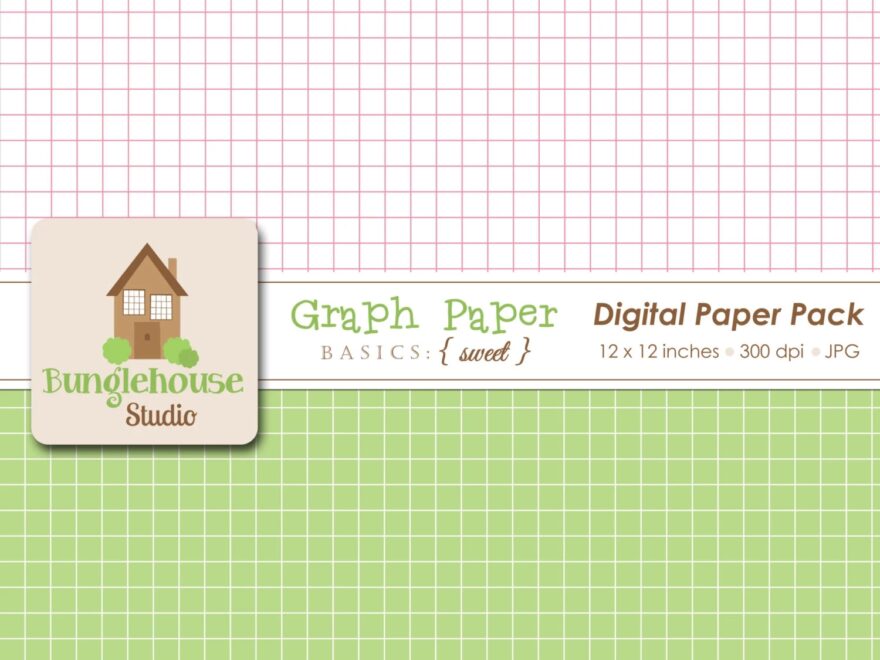 Pastel Digital Graph Paper Grid Paper Pack Instant Download Commercial Use Etsy
