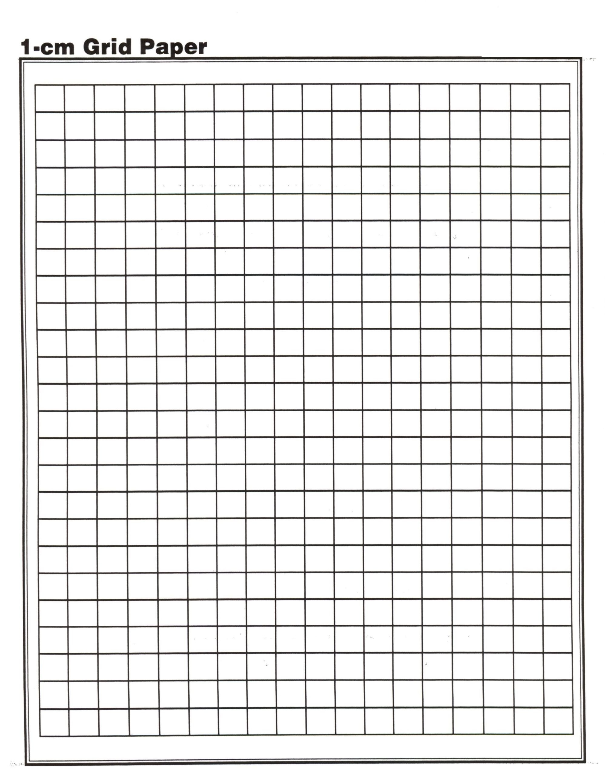 1 Cm Graph Paper Template