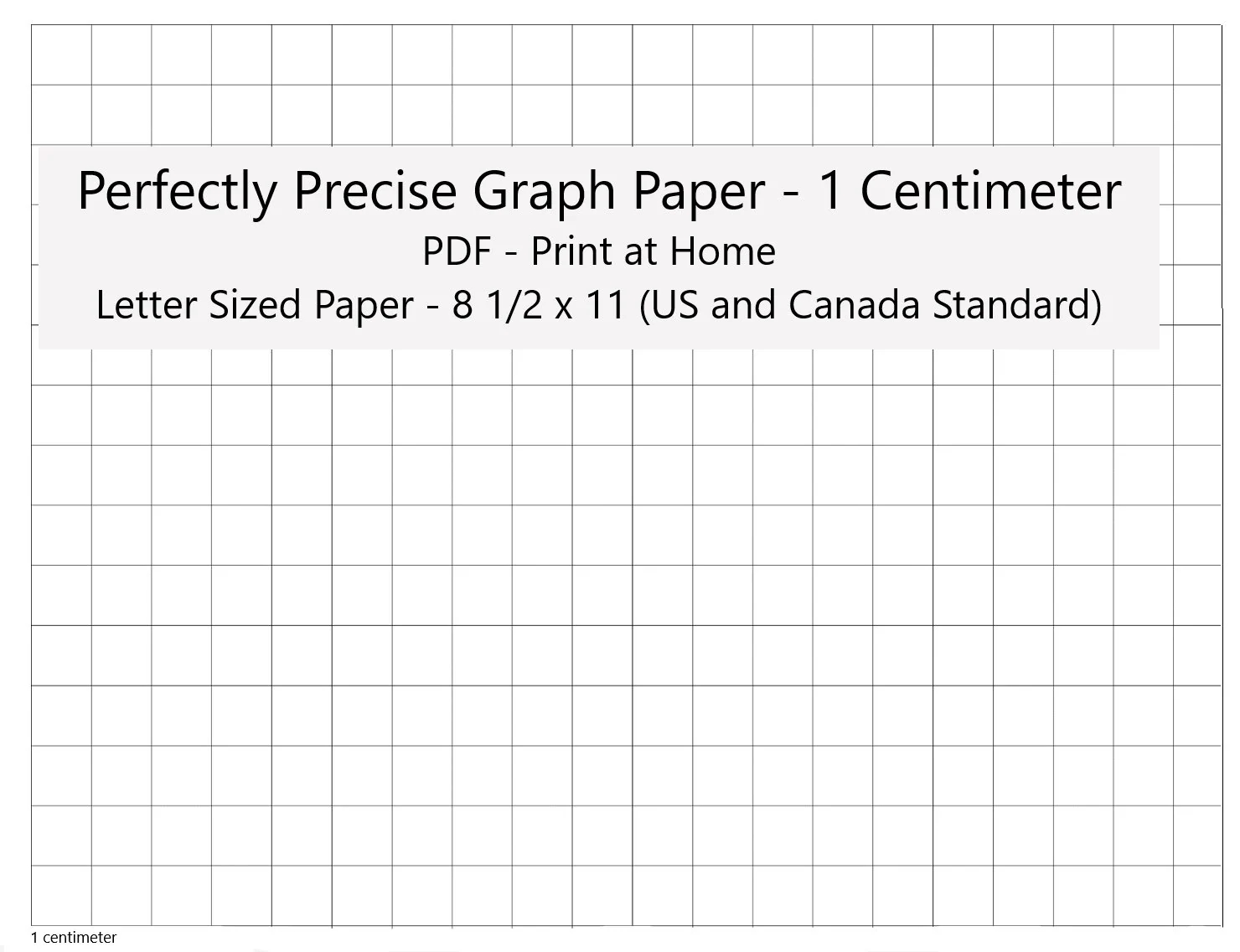 1 Centimeter Graph Paper Printable
