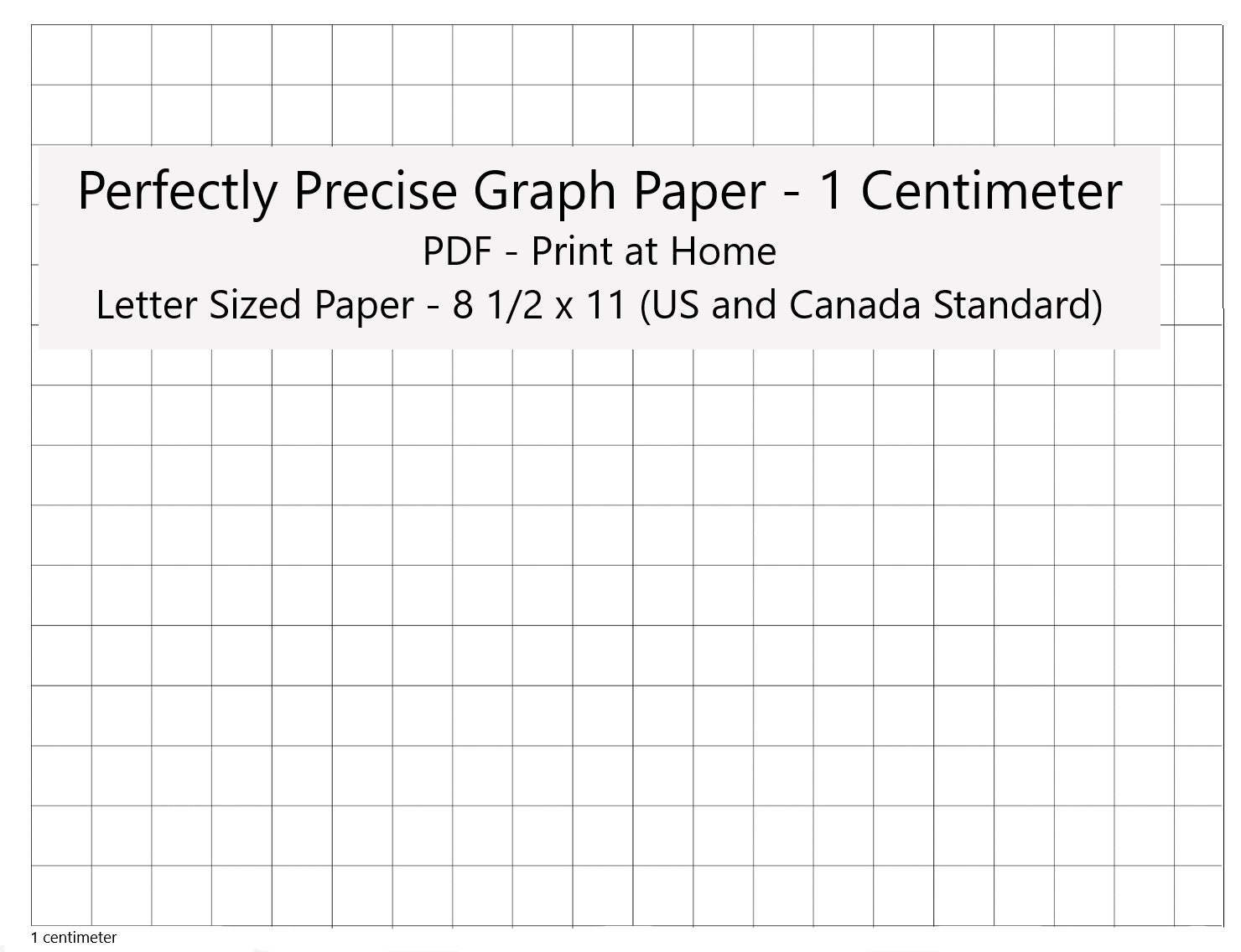 Metric Graph Paper Printable