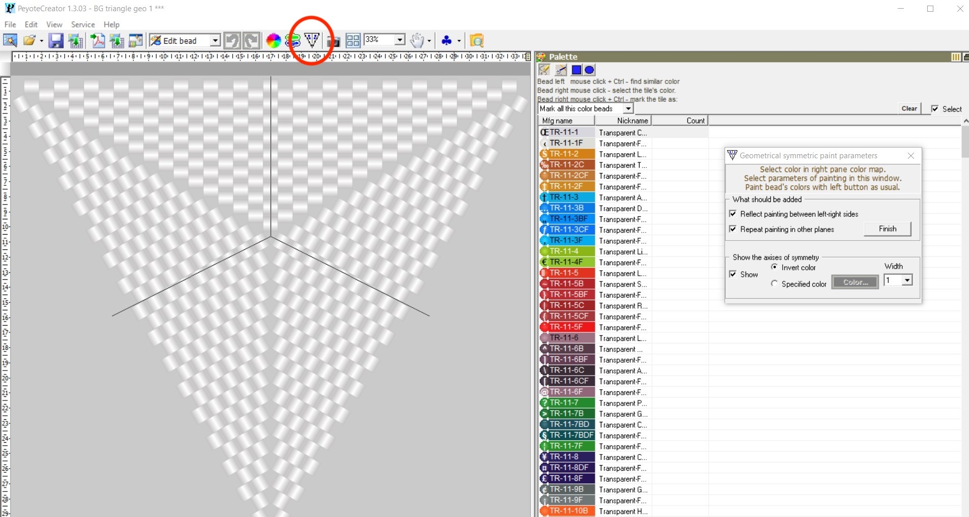 Peyote Stitch Graph Paper Print