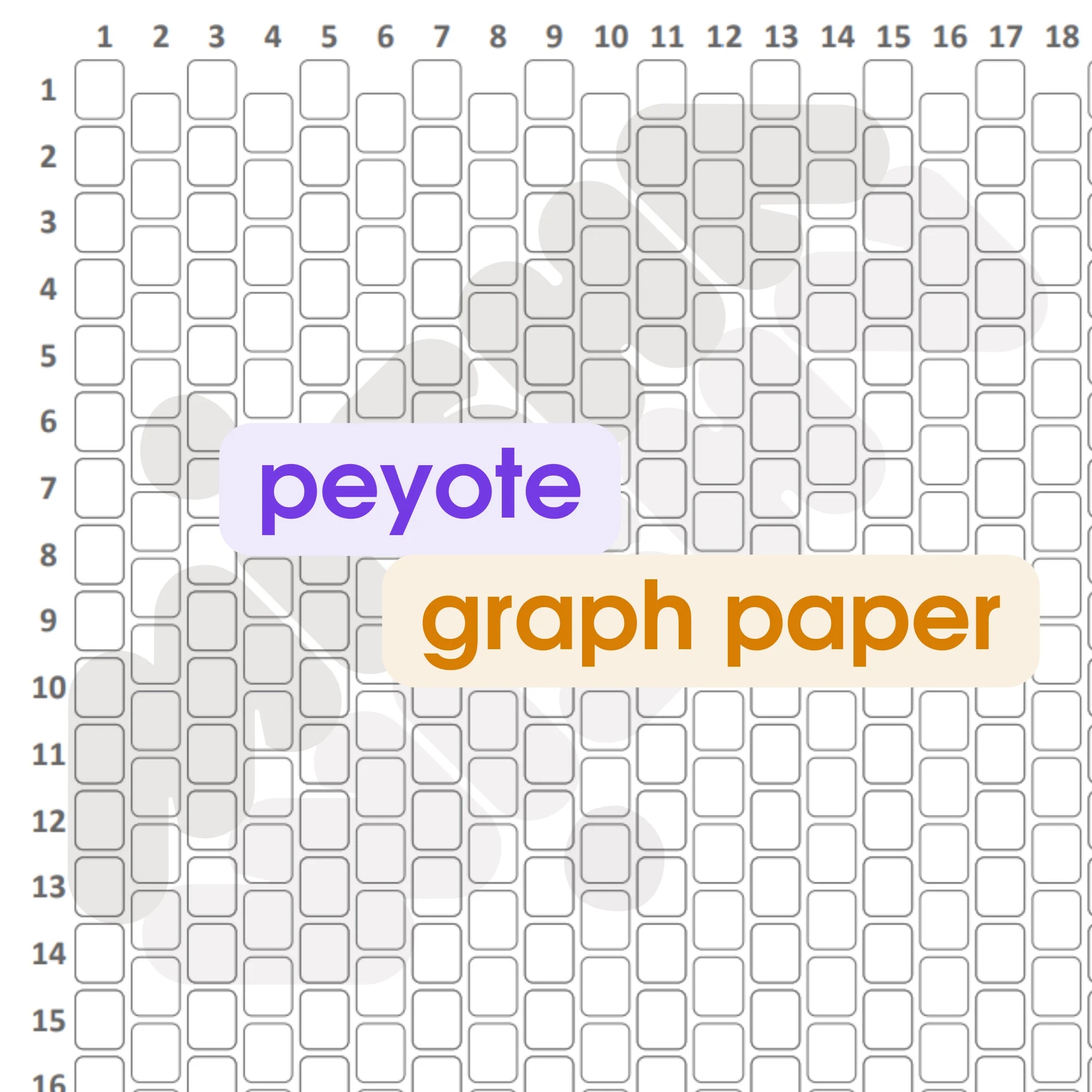 Peyote Graph Paper Etsy