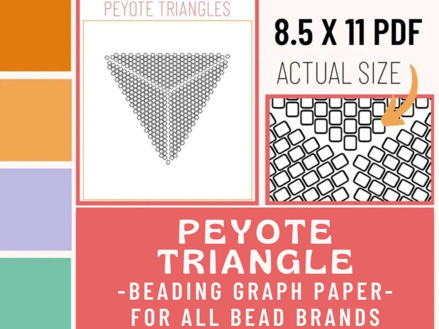 Peyote Triangle Beading Graph Paper Beading Pattern Tutorial Graphing Paper Design Sheet Pattern Sheet Printable Pattern For Procreate Etsy