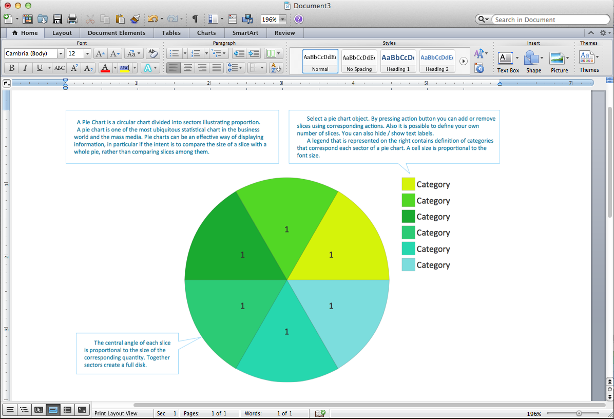 Pie Chart Word Template Pie Chart Examples Pie Chart Examples And Templates Circle Spoke Diagram Template Pie Chart Word Template