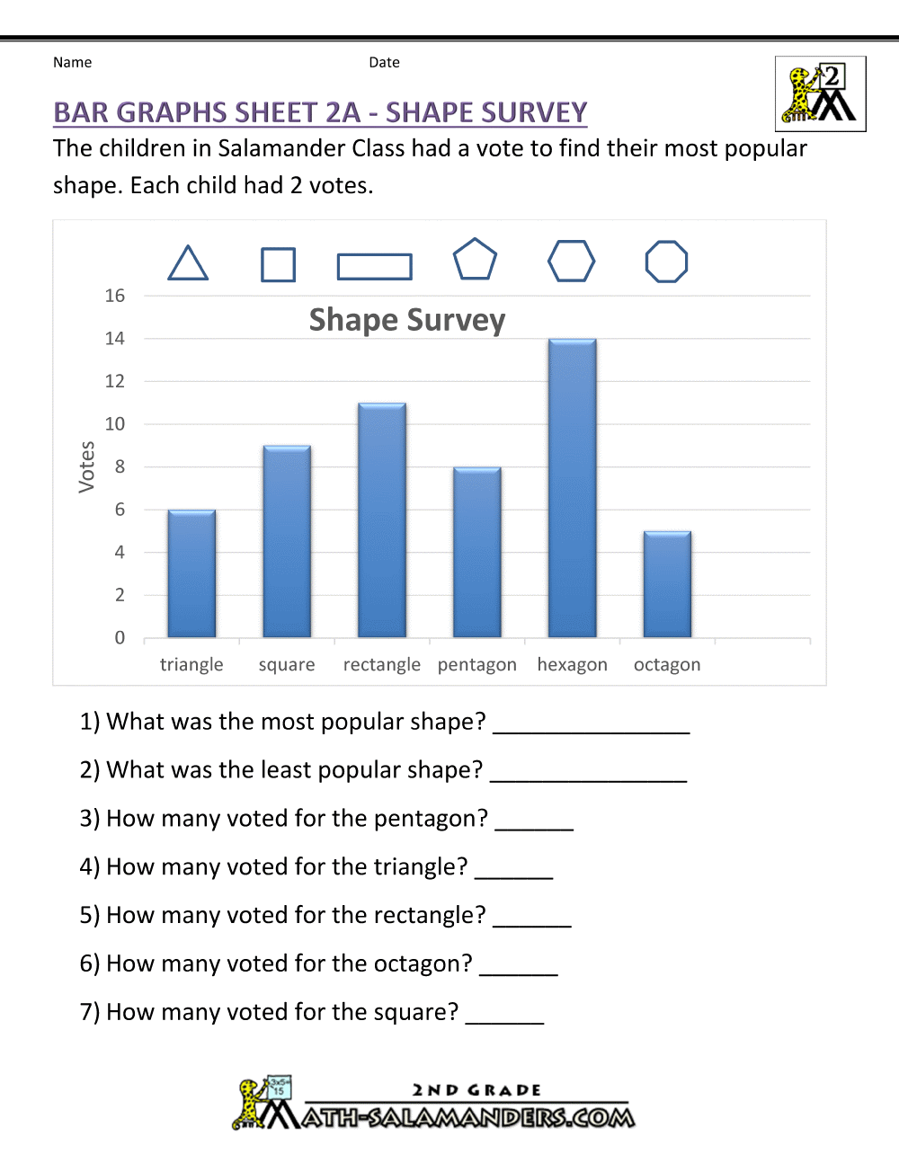 Bar Graph 4th Grade