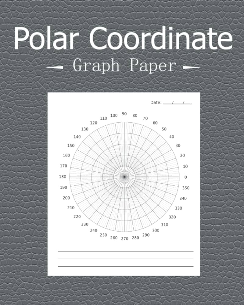 Polar Coordinate Graph Paper Blank Polar Plot Grid Drawing Paper Circular Graphs For Students Engineers Designers And Mandala Artists 110 Pages Large 8 X 10 Inches Alij John John 9798780205029 Amazon Books