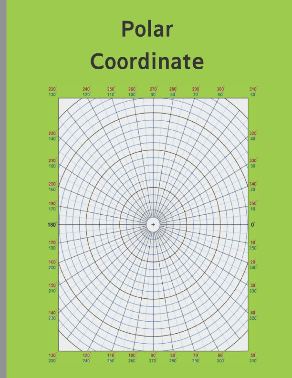 Polar Coordinate Graph Paper Blank Polar Plot Grid Drawing Paper Page 100 Size 8 5 X11 Inch Jason Robert Amazon Books