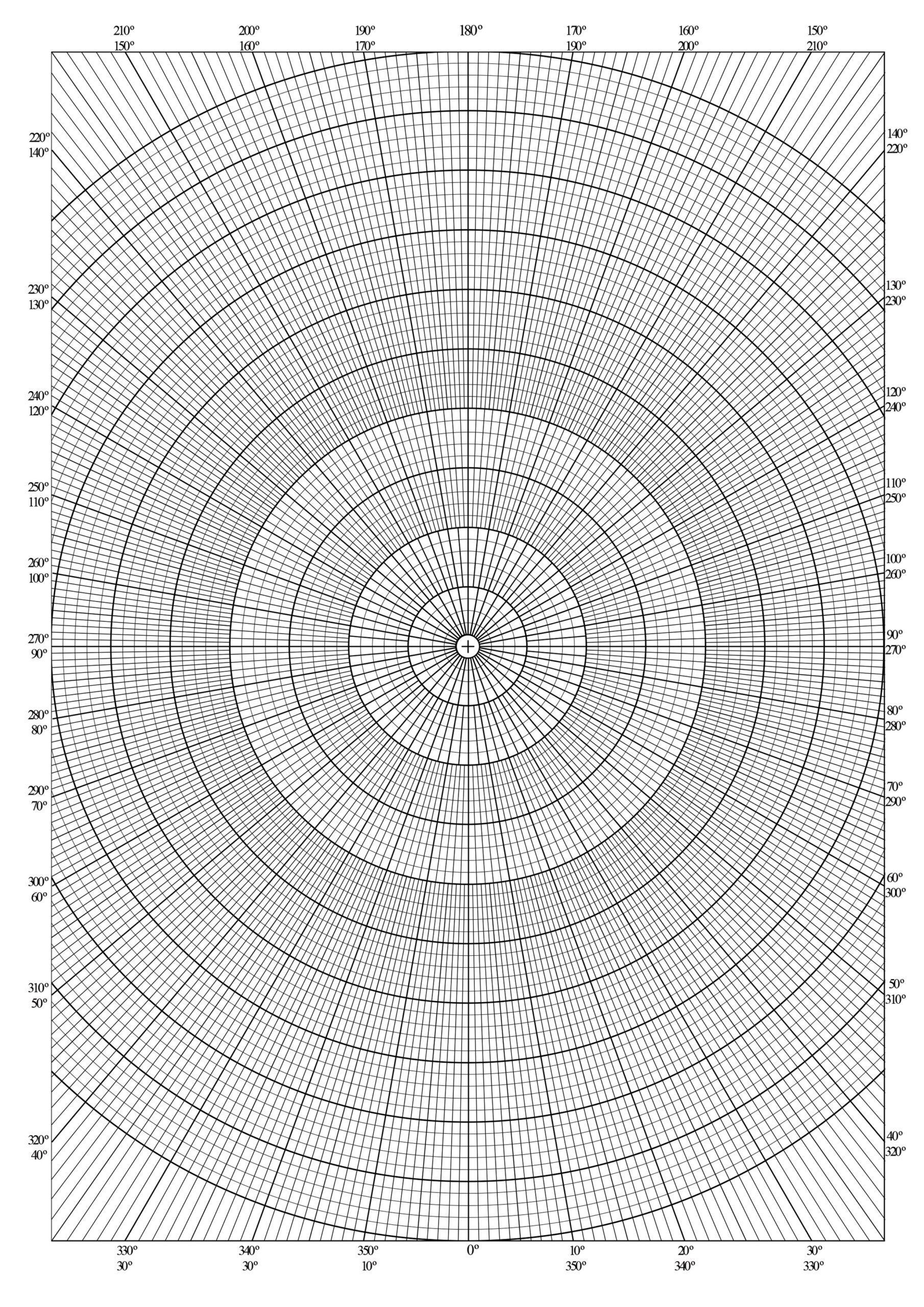 Polar Coordinate Grid Paper PDF Graph Paper Page Polar Coordinate Grid Paper PDF Graph Paper Page