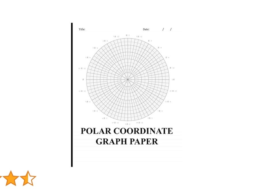 Polar Coordinates Graph Paper Circular Grid Notebook Using Radians Press Skoobgol 9798577294519 Amazon Books