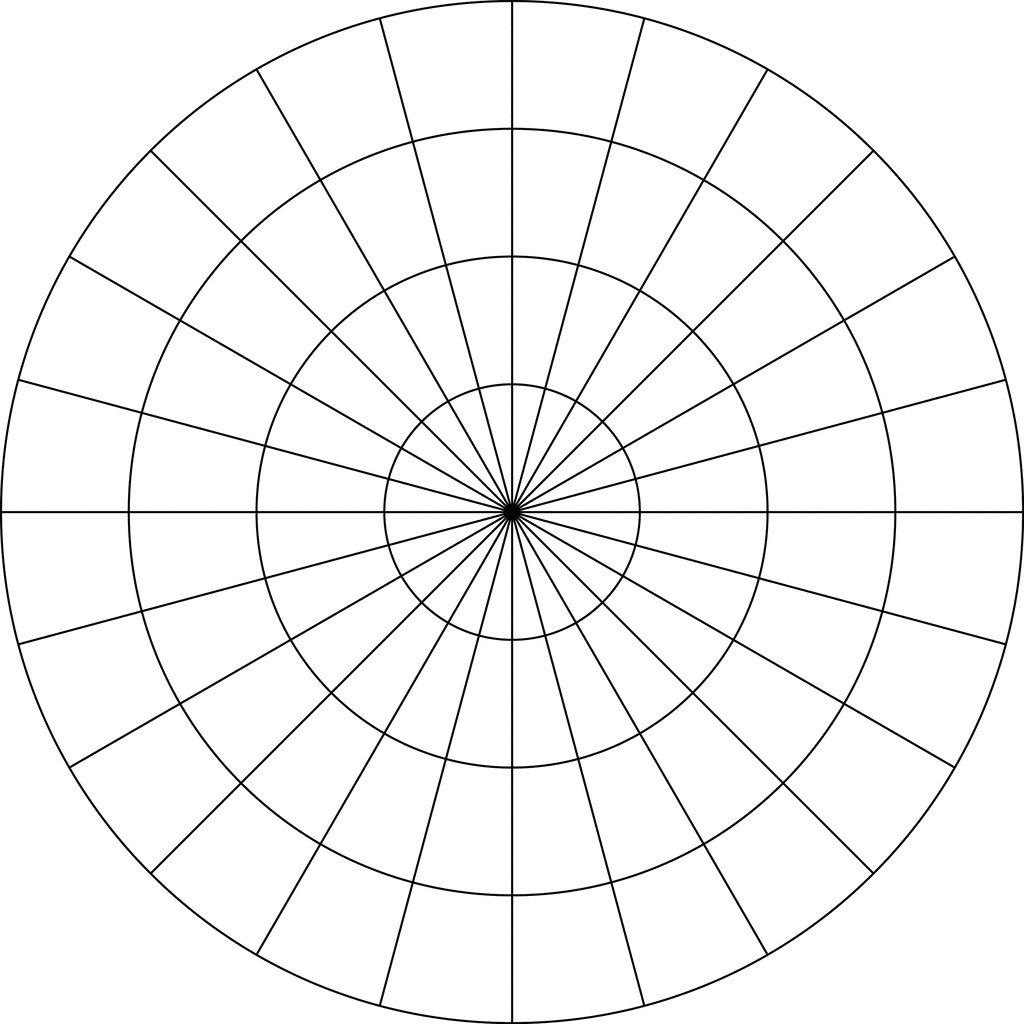 Polar Grid In Degrees With Radius 4 ClipArt ETC Polar Grid In Degrees With Radius 4 ClipArt ETC