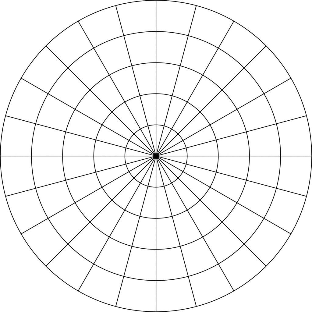 Polar Coordinate Graph Paper