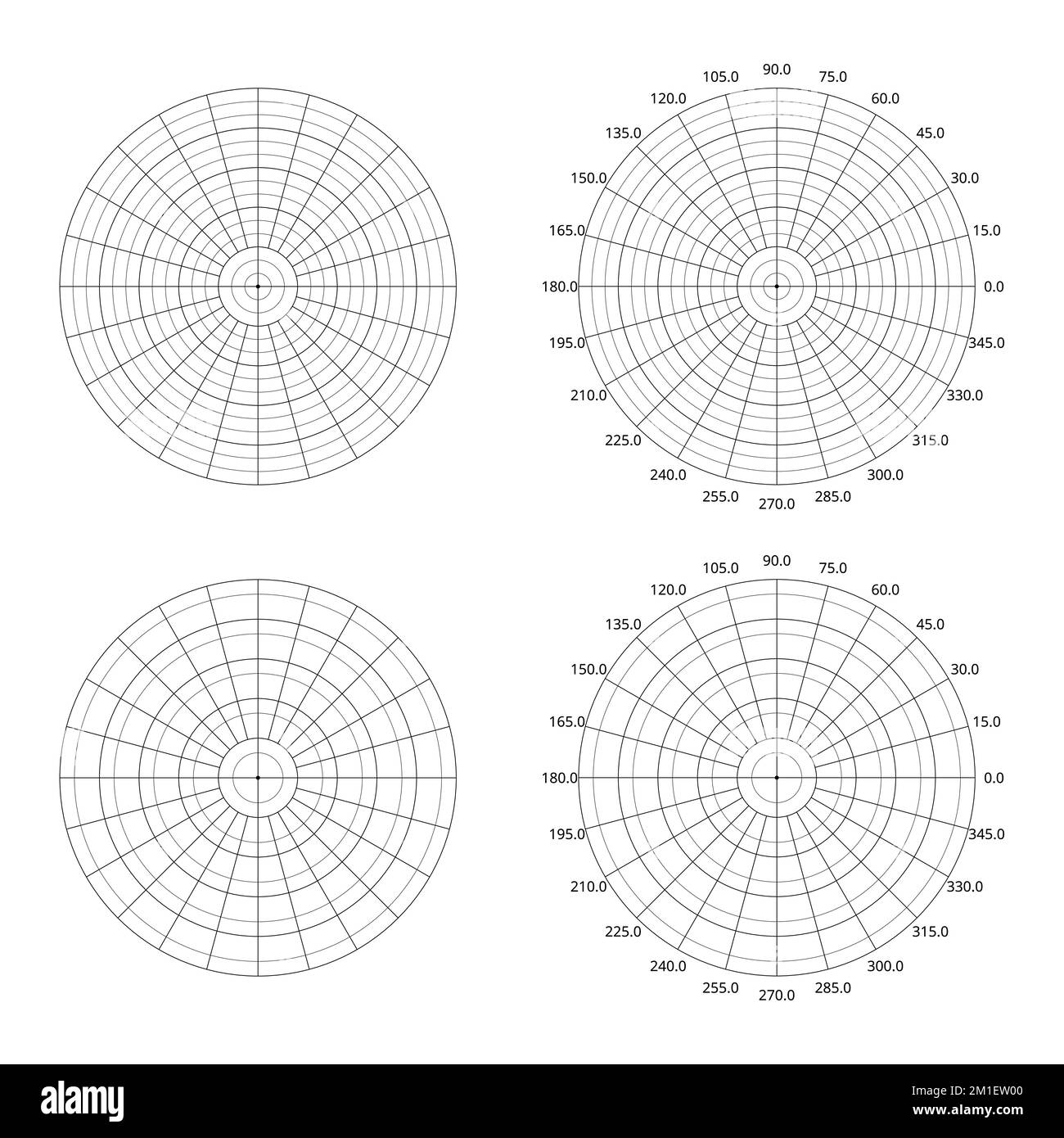 Polar Coordinate Graphing Paper